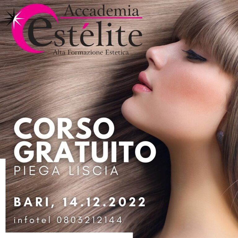 CORSO GRATUITO – “I SEGRETI DI UNA PIEGA LISCIA PERFETTA”